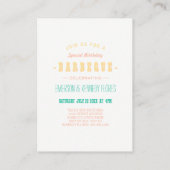 Carte D'accompagnement BBQ d'été floral clair (Dos)