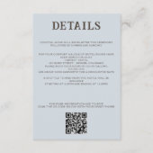 Carte D'accompagnement Beach Couple QR Code et détails (Devant)