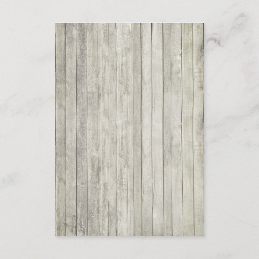 Carte D'accompagnement Beach String Lights Rustic Wood Wedding Réception (Dos)