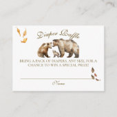 Carte D'accompagnement Bear Adventure Fall Mountain Neutral Baby shower (Devant)