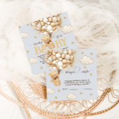 Carte D'accompagnement Bear Balloon Blue Book Demande