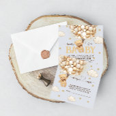 Carte D'accompagnement Bear Balloon Blue Book Demande