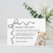 Carte D'accompagnement Bear Books for Baby Card (Debout devant)