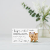 Carte D'accompagnement Bear Bring a Book (Debout devant)