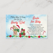 Carte D'accompagnement Bear de Noël Bearly Wait Douche Demande de réserva (Devant)