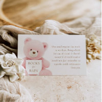 Bear Girl Baby shower Livres pour bébé