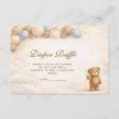 Carte D'accompagnement Bearly Wait Balloon Diapper Raffle (Devant)