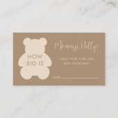 Carte D'accompagnement Bearly Wait Beige How Big Mommys Belly (Devant)