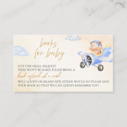 Carte D'accompagnement Bearly Wait Book for Baby, Flying Teddy Bear (Devant)