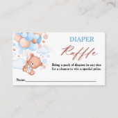 Carte D'accompagnement Bearly Wait Bue Teddy Bear Diaper Raffin (Devant)
