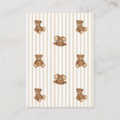Carte D'accompagnement Bearly Wait Elegant Baby Shower book request (Dos)