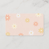 Carte D'accompagnement Beary Mignonne Baby shower Pois Roses Repas de cou (Dos)