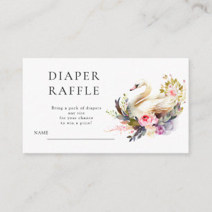 Carte D'accompagnement Beau Baby shower de cygne Déchets Raffle