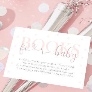 Carte D'accompagnement Beau Baby shower pastel Livres pour bébé