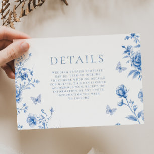 Carte D'accompagnement Beau Enchanted Vintage Fleurs de Printemps Mariage