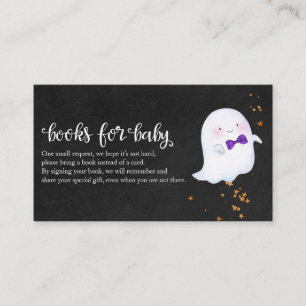 Carte D'accompagnement Beau Ghost Halloween Baby showers Livres Pour Bébé