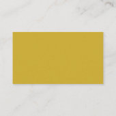Carte D'accompagnement Beau Script, RSVP, Or Jaune, Répondre (Dos)