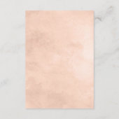 Carte D'accompagnement Beauté rustique Floral Informations Mariage fronti (Dos)