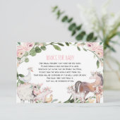 Carte D'accompagnement Beaux animaux de ferme barnyard livres filles pour (Debout devant)