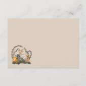 Carte D'accompagnement Beaux animaux de la forêt de verdure boisés apport (Dos)