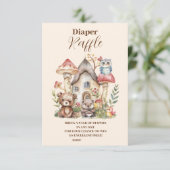 Carte D'accompagnement Beaux animaux de la forêt de verdure Diapper Raffl (Debout devant)