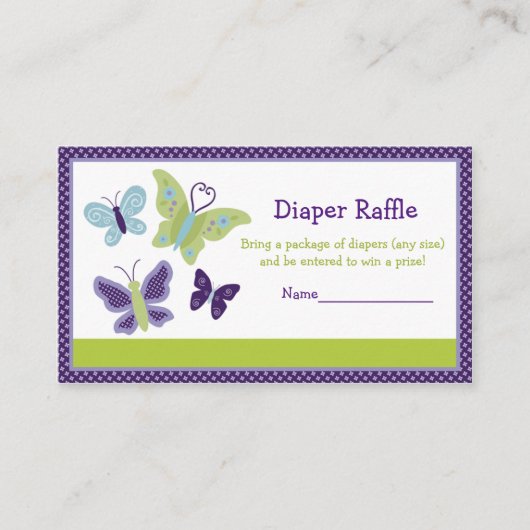 Carte D'accompagnement Beaux Billets de rousseur Papillon (Devant)