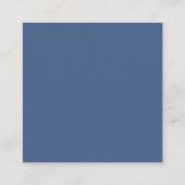 Carte D'accompagnement Beaux détails bleus avec Mariage de code QR (Dos)