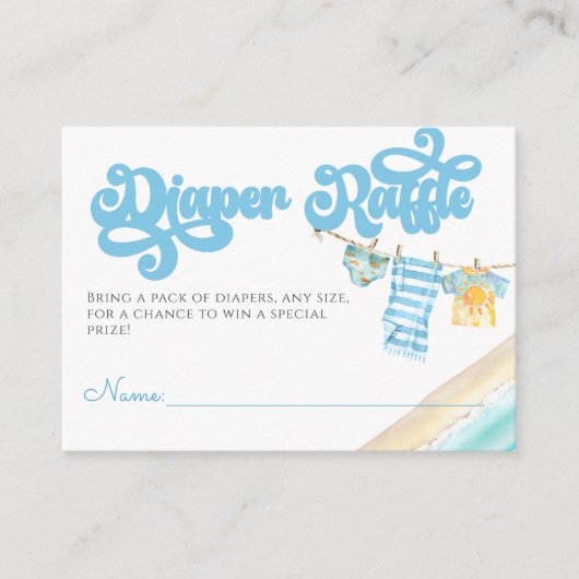 Carte D'accompagnement Bébé à bord Surf Boy Baby shower Devoir (Devant)