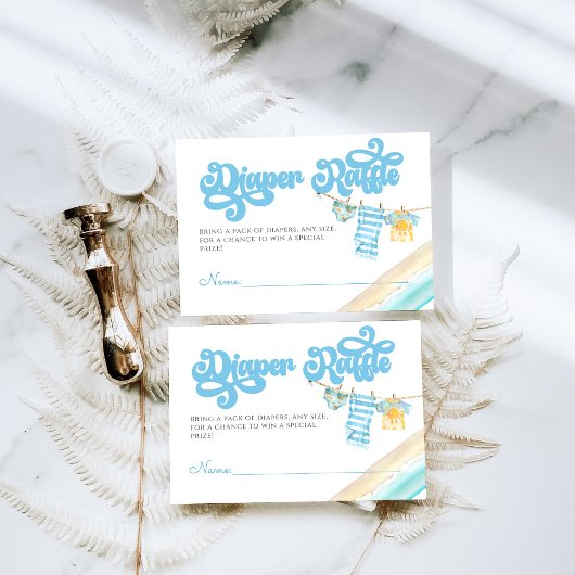 Carte D'accompagnement Bébé à bord Surf Boy Baby shower Devoir