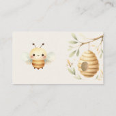 Carte D'accompagnement Bébé Abeille Devinez combien de baisers il ou elle (Dos)