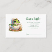 Carte D'accompagnement Bébé alligator mignon kawaii qui éclot pour une Ba (Devant)