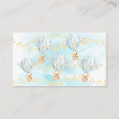 Carte D'accompagnement Bébé Animaux Ballons à air chaud Déchets de filet (Dos)