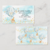 Carte D'accompagnement Bébé Animaux Ballons à air chaud Déchets de filet (Devant / Derrière)