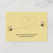 Carte D'accompagnement Bébé Bee Girl Twins Enclôture Card (Dos)