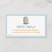 Carte D'accompagnement Bébé Bleu Déchets de Bébé Raffle avec éclosion de (Devant)