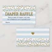 Carte D'accompagnement Bébé Bleu et Or Bébé Bébé Refroidisseur Billets Ca (Devant / Derrière)