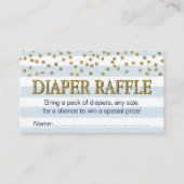 Carte D'accompagnement Bébé Bleu et Or Bébé Bébé Refroidisseur Billets Ca (Devant)