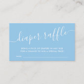 Carte D'accompagnement Bébé bleu moderne Raffle billetterie boîtier Ca (Devant)