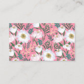 Carte D'accompagnement Bébé Brassant Rose Floral Thé Déchets Raffle Bille (Dos)