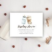 Carte D'accompagnement Bébé brasse café Display douche