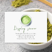 Carte D'accompagnement Bébé brasse Matcha Tea Display douche