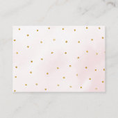 Carte D'accompagnement Bébé brasse Pink Gold Bébé Déchets Raffle (Dos)