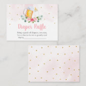 Carte D'accompagnement Bébé brasse Pink Gold Bébé Déchets Raffle (Devant / Derrière)