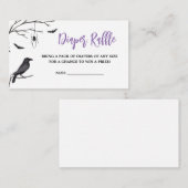 Carte D'accompagnement Bébé brasse pourpre sorcière bébé chèvre raffle (Devant / Derrière)