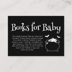 Carte D'accompagnement Bébé brasser Halloween Baby showers Livres pour bé