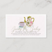 Carte D'accompagnement Bébé brasser rose floral Livres pour bébé (Devant)