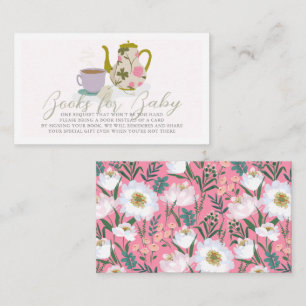 Carte D'accompagnement Bébé brasser rose floral Livres pour bébé