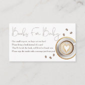 Carte D'accompagnement Bébé Brûle Des Livres De Baby shower De Café Pour (Devant)