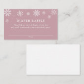 Carte D'accompagnement Bébé c'est froid dehors Douche Dehors Billet Raffl (Devant / Derrière)