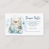 Carte D'accompagnement Bébé C'est froid hors de la couche Raffle (Devant)